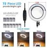 USB Magnifying Glass with 3-Color LED 72 LEDs 8X/10X Powerful Light for Soldering Iron Repair Desk Lamp Skin Care Beauty