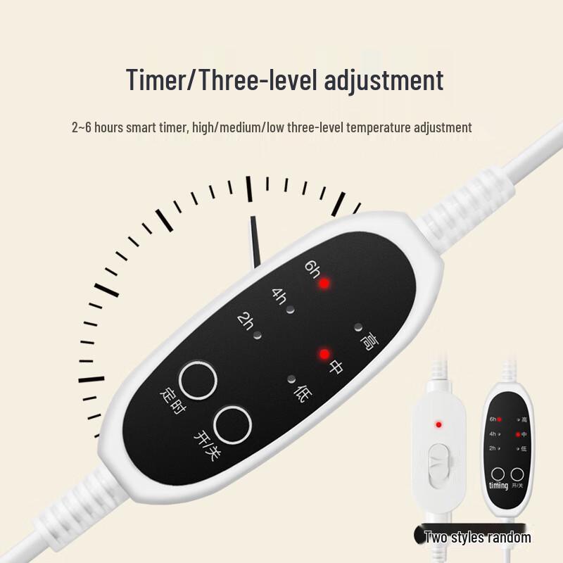 Plush Electric Foot Warmer with Timer