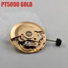 Genuine HK PT5000 Automatic Mechanical Movement High Accuracy 25 Jewels Golden PT5000 Movement White 3H Date Modification Parts