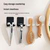 Multipurpose Razor Holder: No-Punch Bathroom Shelf & Hook Organizer