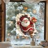 1pc Santa Claus Wall Decal Removable Christmas Sticker Suitable for Living Room and Home Decor Easy To Install Room Decor