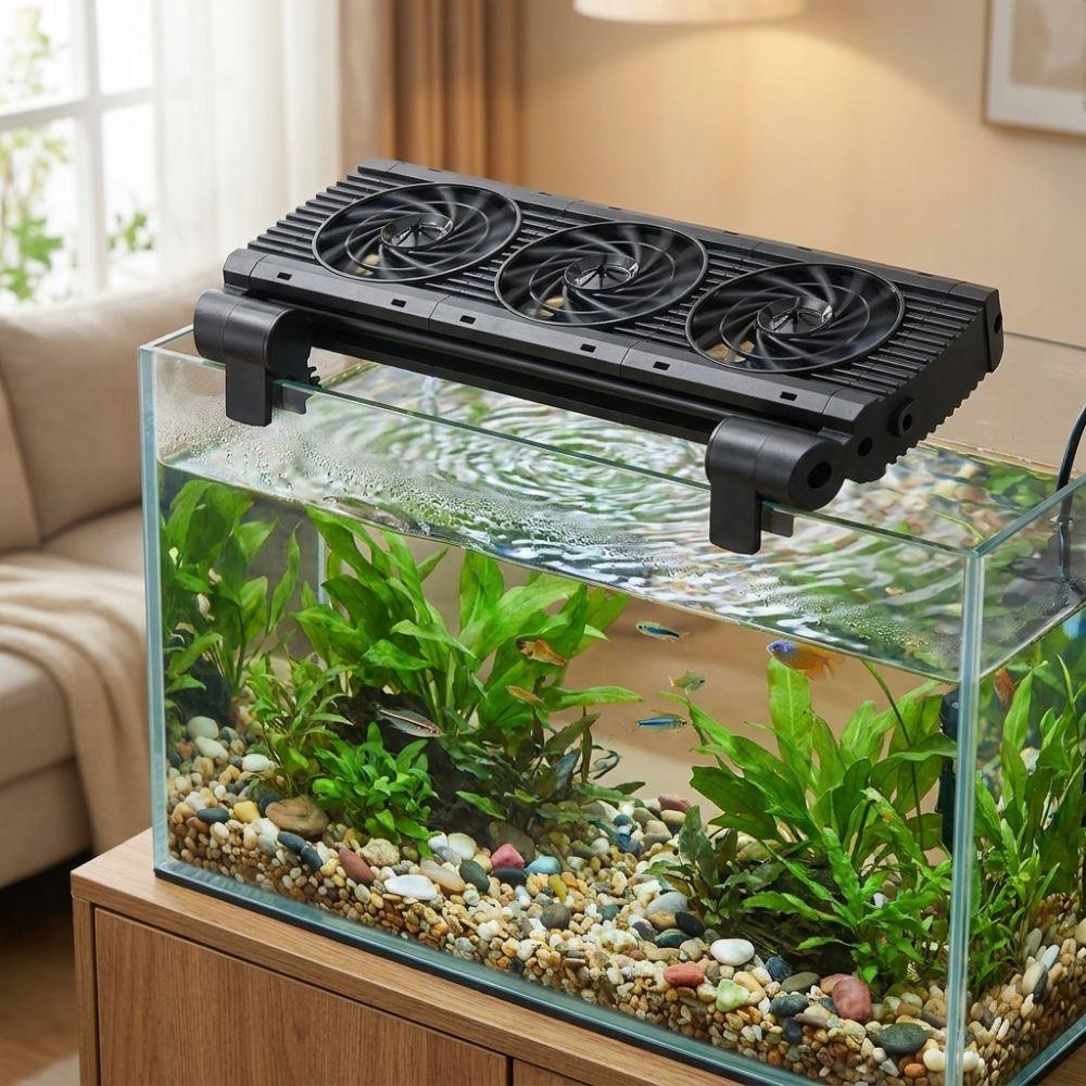 Variable Speed Fish Tank Chiller Fan 1/2/3/4/5/6 Head Heat Dissipation Fan Fishbowl Culture