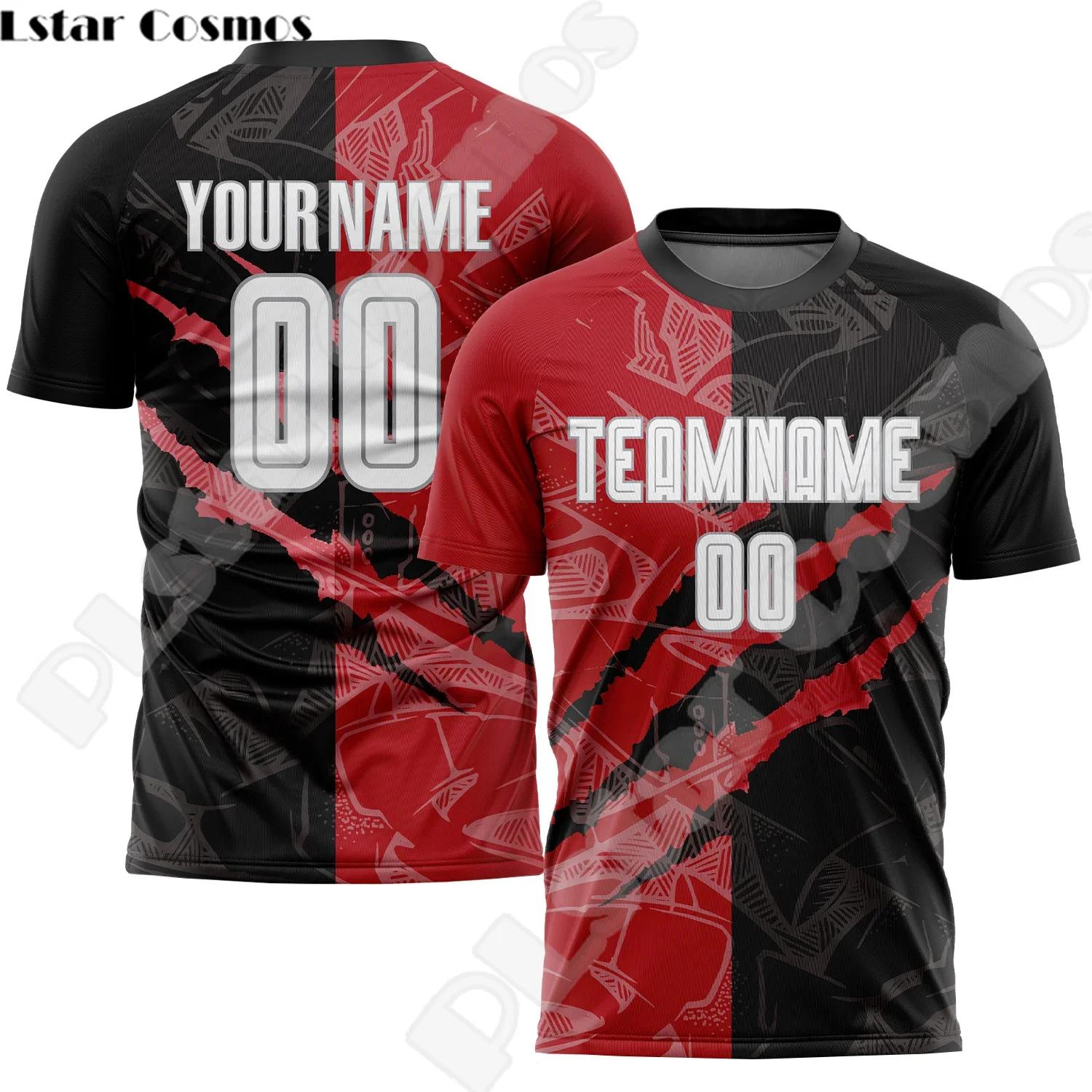 

NewFashion Custom Name Team Soccer Football Jersey Player Logo Streetwear Drop Shipping 3DPrint Summer Casual Shirts Harajuku X6 XXL