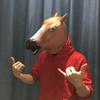 New Creative And Quirky Halloween Role-Playing Horse Head Mask Animal Head Accessories Party Performance Props