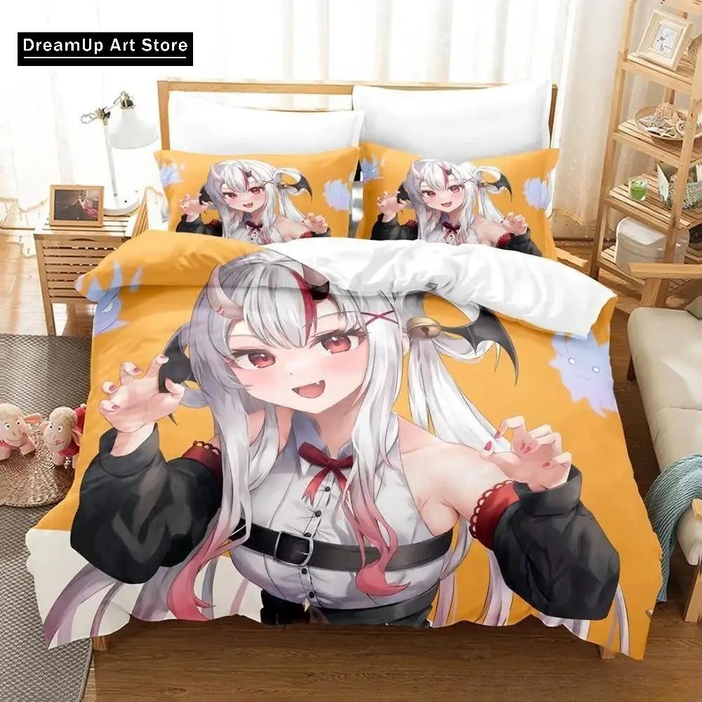 3D Print Fashion Kawaii Nakiri Ayame Bedding Set Boys Girls Twin Queen Full Size Duvet Cover Pillowcase Bed Adult Bedroom