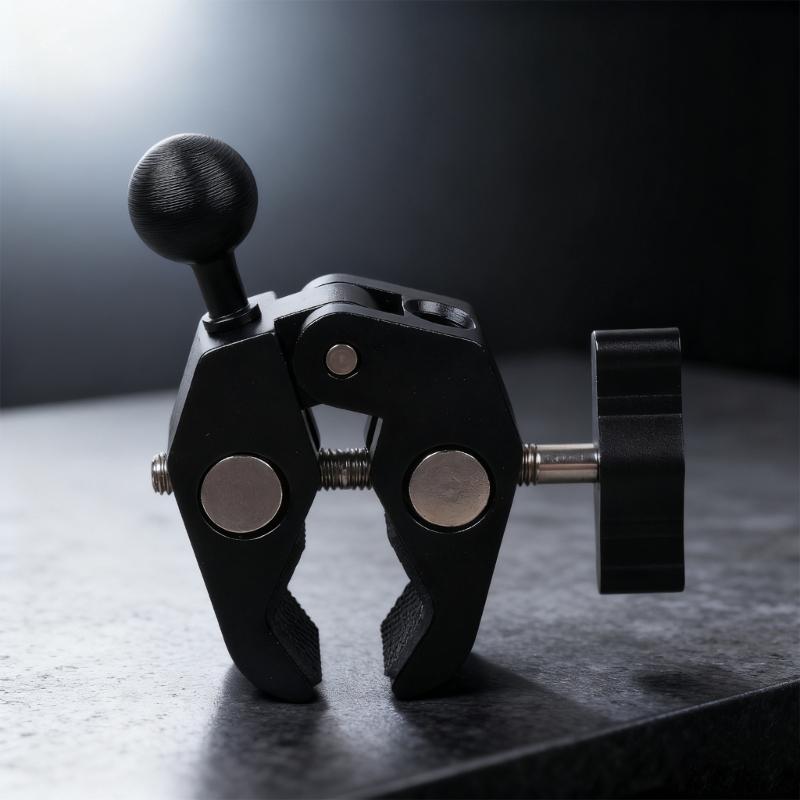 Handlebar Clamp Mount Base 17mm Ball Head for Rails 12-50mm Aluminum Bike Motorbike Phone Mount Holder Claw Clamp Base