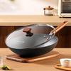 COOKER KING Uncoated Wrought Iron Stir-Fry Pan