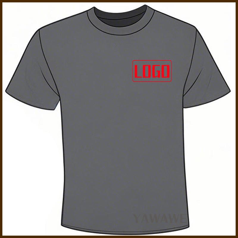 For men Photo Print Minimalist summer t shirt Your Image Text Here Short Sleeve Graphic Tailor made ONeck Solid Color tops