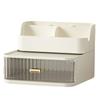 Multifunctional Desktop Cosmetics Organiser With Drawer Stacking Plastic Storage Trays For Beauty Tools School Supplies