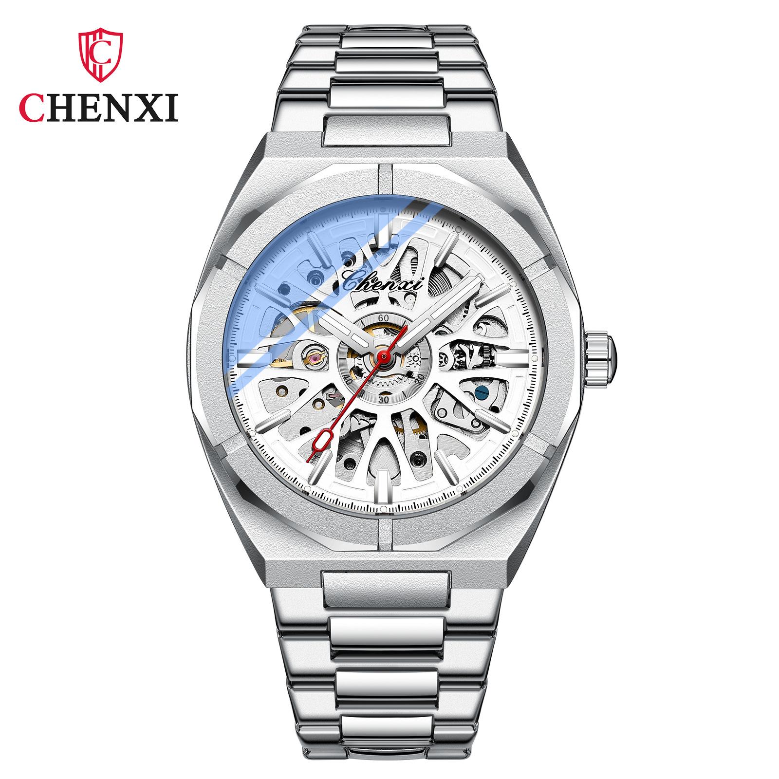 Новые роскошные мужские часы ТОП-бренда с полой коробкой, автоматические часы, мужские водонепроницаемые мужские механические часы