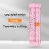 Included Small Portable Plastic Paper Cutter With Dual Blade For Crafts And Office Use