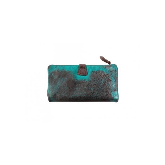 Portefeuille Femme - LE TEMPS DES CERISES - Sana PM2 - Cuir de vachette - Souple - Zippée