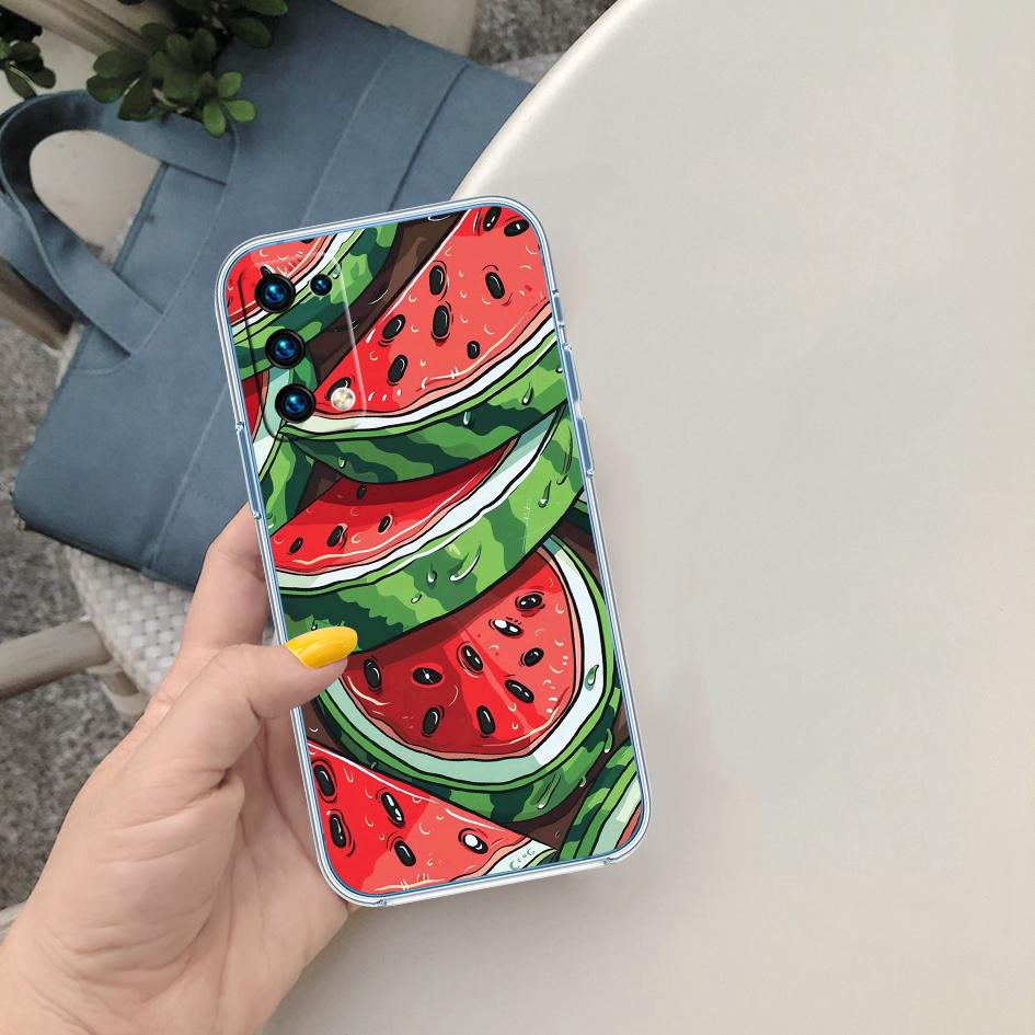 LO21 Cartoon Fruit Watermelon Case for LG K22 K30 K40 K40S K41 K42 K50 K50S K51 K51S K52 K61 K62 K71 K92 Q60 Q61 V40 V50 V60