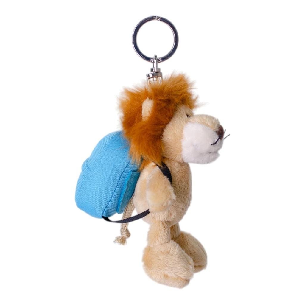 [Niki] OUTDOOR PRODUCTS Keychain Lion 10cm Backpack Blue Kids W6×D6×H10cm