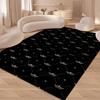 Vento Preto Nórdico Carpet Decoração Da Casa Para Quarto Sala Corredor Carpets for Living Room Floor Mats Small Rugs for Bedroom