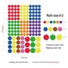 Colorful Polka Dot Stickers for Kids' Journals and DIY Albums