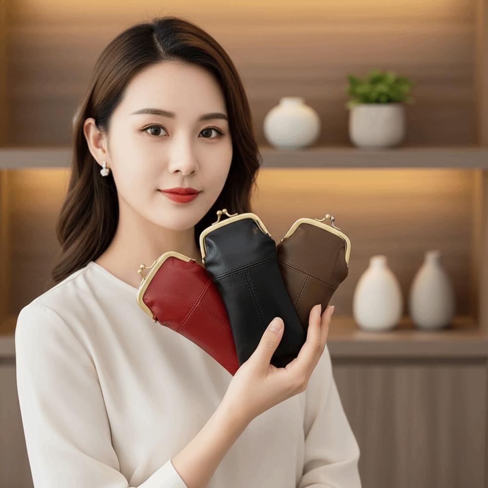 Secure Closure Retro Clasp Eyeglasses Bag Vintage Sunglasses Pouch  Lipstick Cosmetics Storage