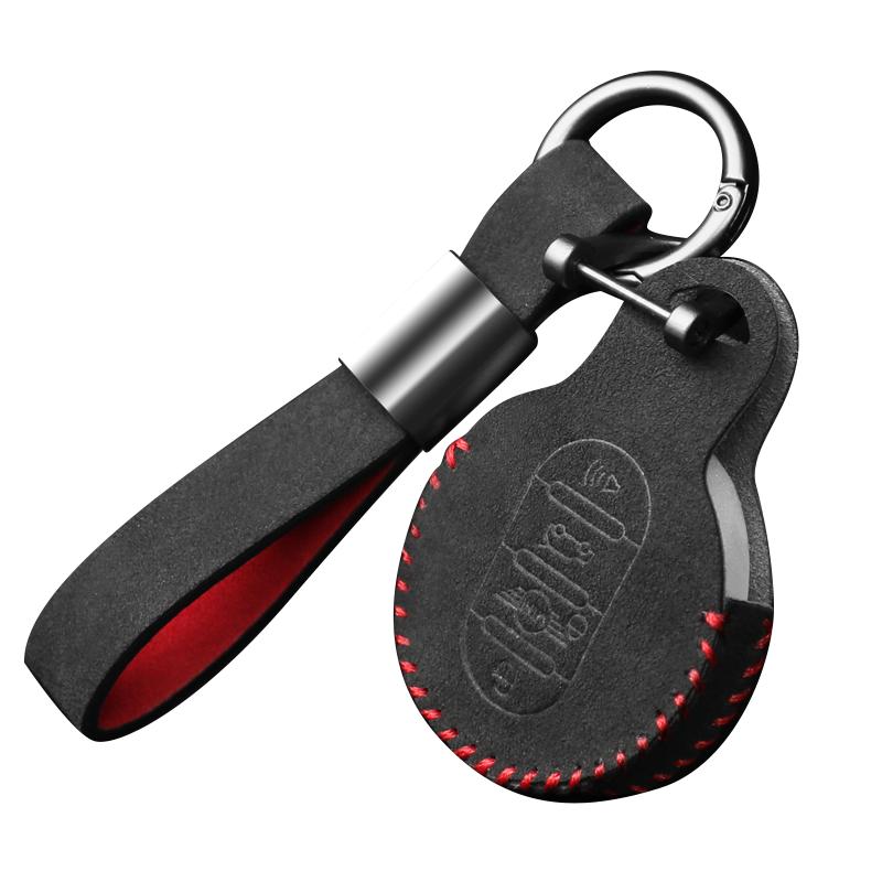 Suitable for BMW MINI Alcantara Suede Key Cover Cooper Countryman Hand-swen Key Case Buckle Car Accessories CVA2