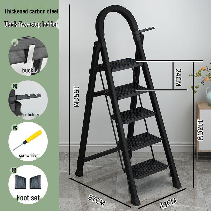 Portable Multi-Functional A-Frame Folding Ladder for Home and Engineering Use