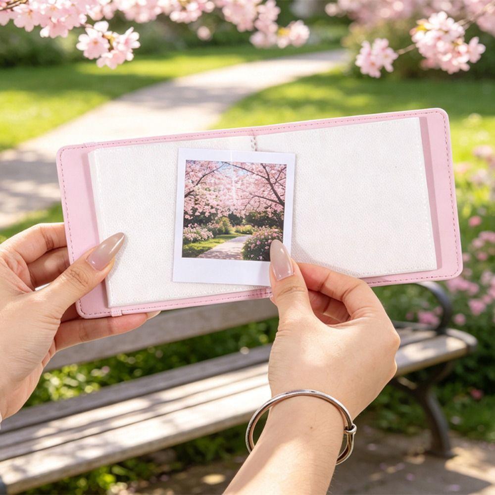 PU Leather 4 Inch Photo Album Memory Book for Fujifilm Instax Square SQ Photo Storage