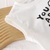 Kids Cotton Sleeveless T-shirt Summer Baby Comfortable Clothes Boys Girls Cartoon Vest Tee Children Breathable Leisure Tops
