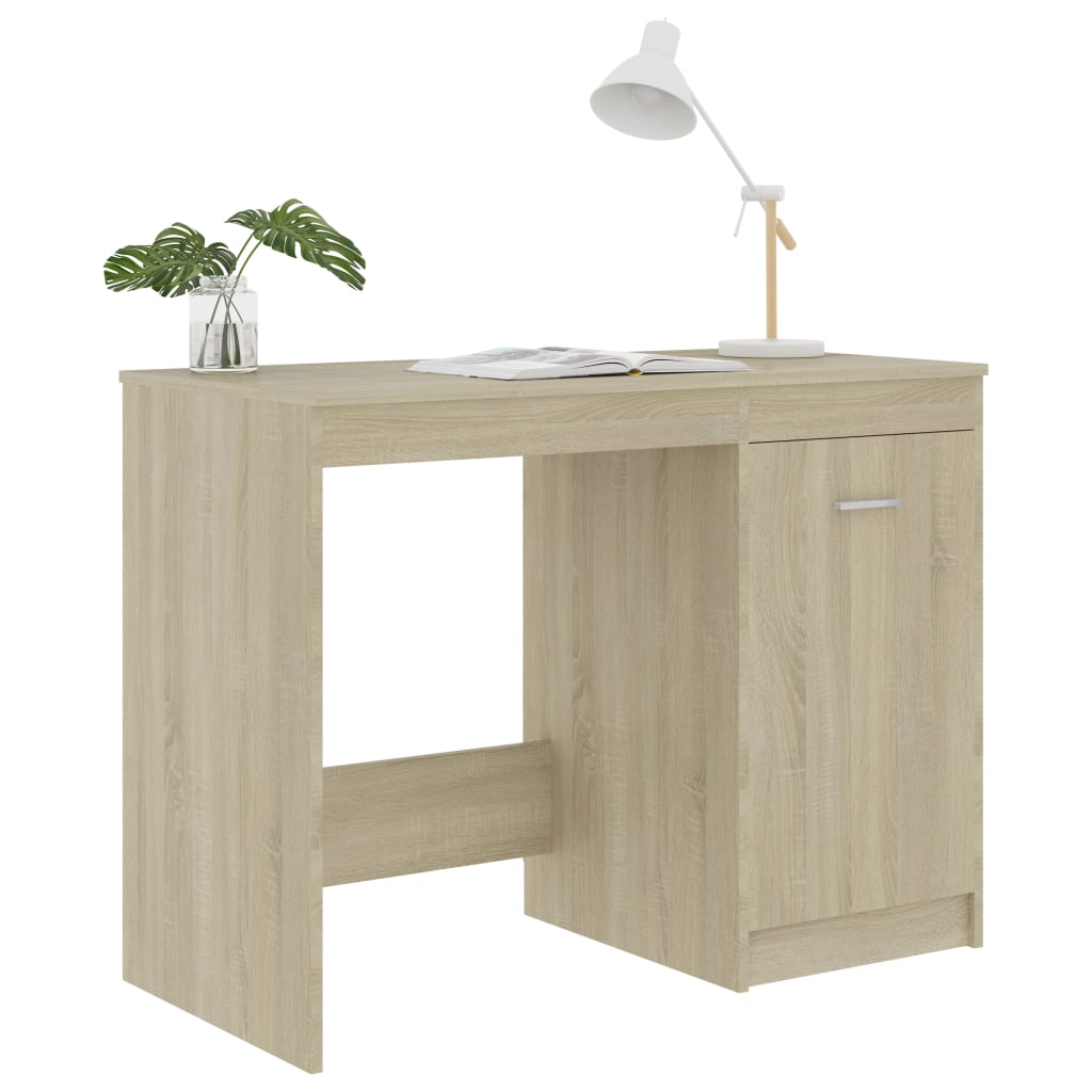 Desk Sonoma Oak Finish 100 x 50 x 76 cm Particleboard