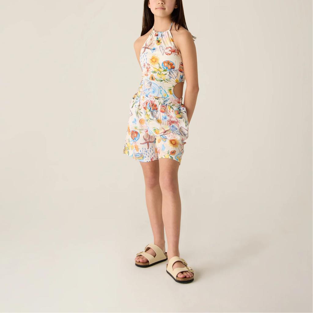 Kith Thompson Camp Picnic Thompson Camping Print Fashion All Over Print Simple Shorts Kids shorts KHK060429-104