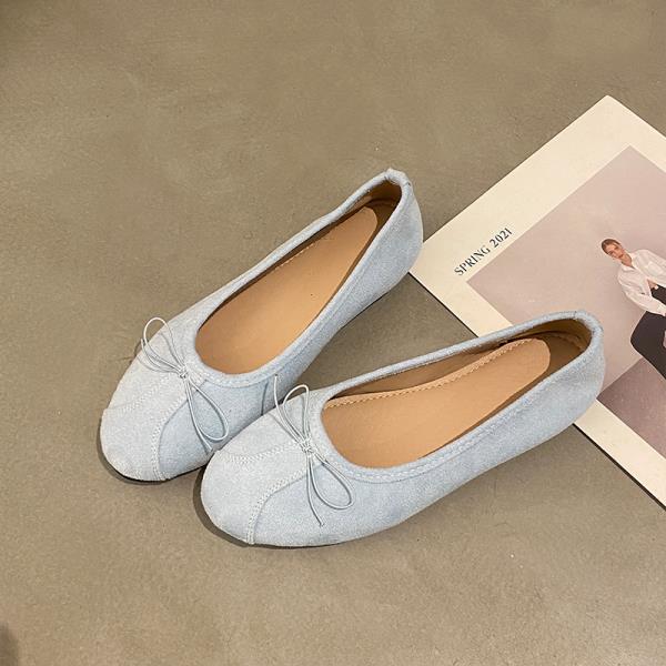 Fashion Grandma Shoes Soft Female Footwear 2025 Fashion Women's All-Match New Boat Dress Modis Golden Retro Summer Flat Boat Shoe All-Ma