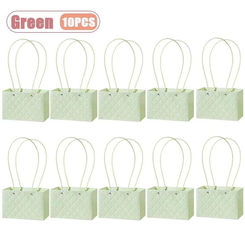 1-10PCS Reusable Waterproof Flower Gift Tote Bag Portable Floral Packaging Bag for Wedding Birthday Party Bouquet ArrangementUse