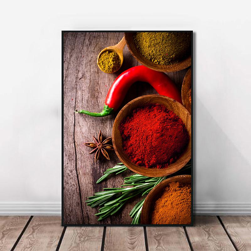 

WCIC Новая приправа чили, вкусные украшения для специй, художественная ткань, домашний фон, украшение на стену, подвесная картина 30*40cm
