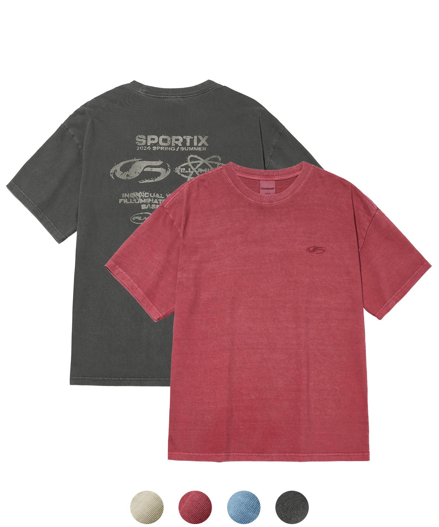 Illuminate Symbol Logo Pigment T-Shirt - 4 Colors (Blue)S