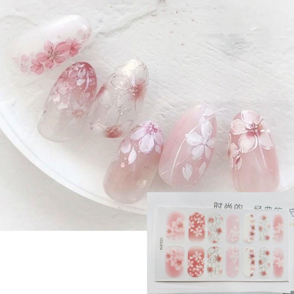 Design Self-adhesive Waterproof Nail Art Decals Nail Stickers Nail Varnish Film Manicure Decoration