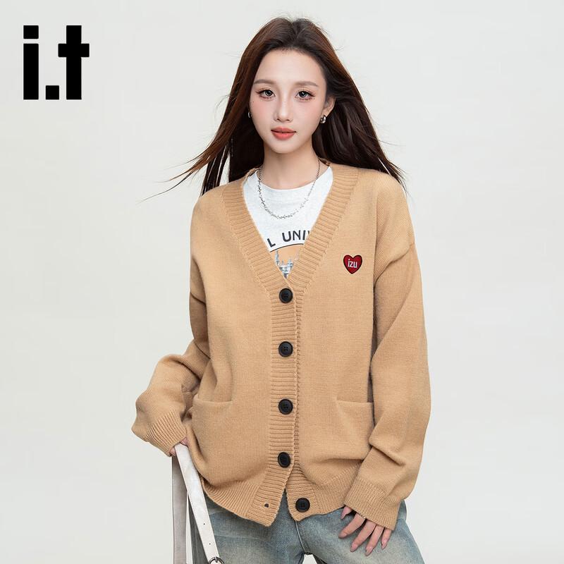 Izzue Women's V-Neck Button-Up Knit Cardigan