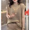 Niche Design Sense Hollow Thin Half-sleeved Women's Sweater, Summer New Style Black Sexy Chic Loose Short-sleeved Top