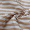 Women Summer Casual V Neck Striped Short Sleeve Button Dress Medium Long With Tassel