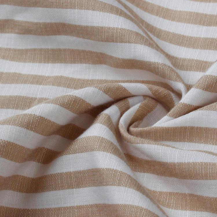 Women Summer Casual V Neck Striped Short Sleeve Button Dress Medium Long With Tassel