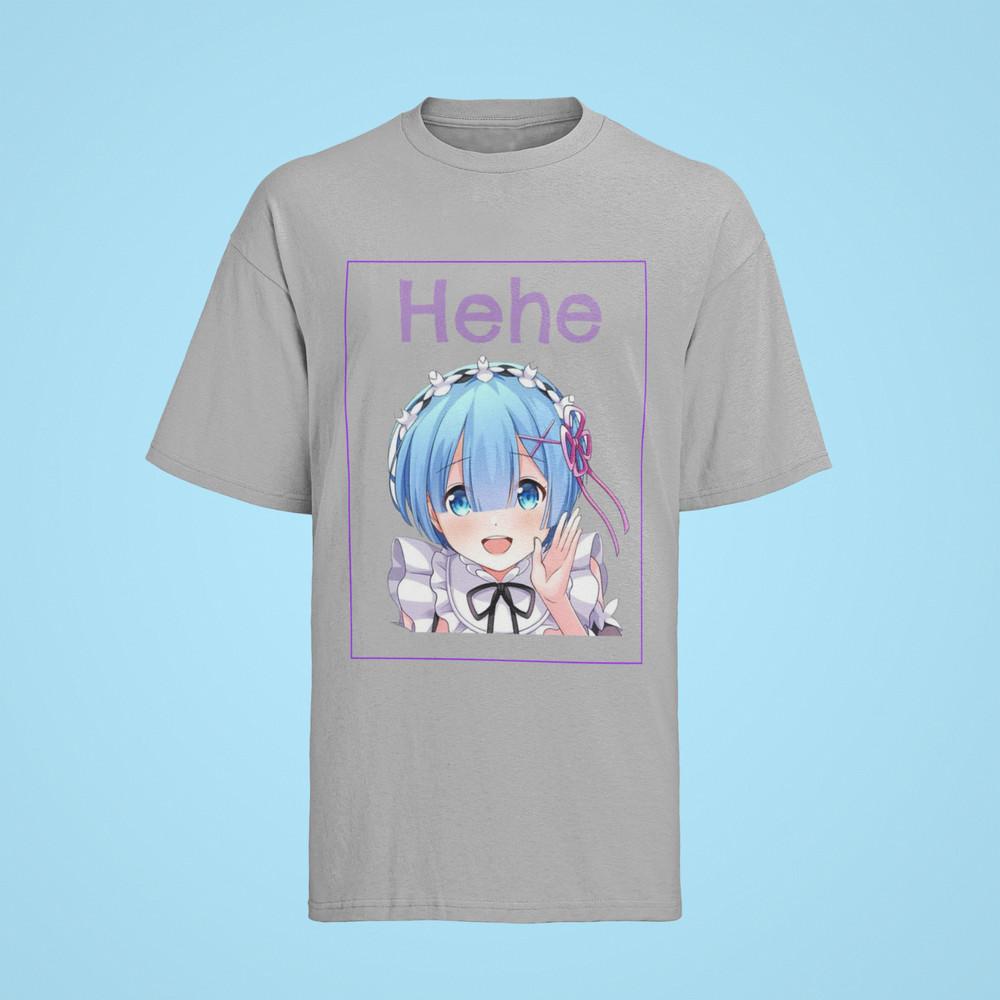 

Herren T-Shirt Bio Baumwolle Anime Rem Re:ZERO Smailing Kawaii XL