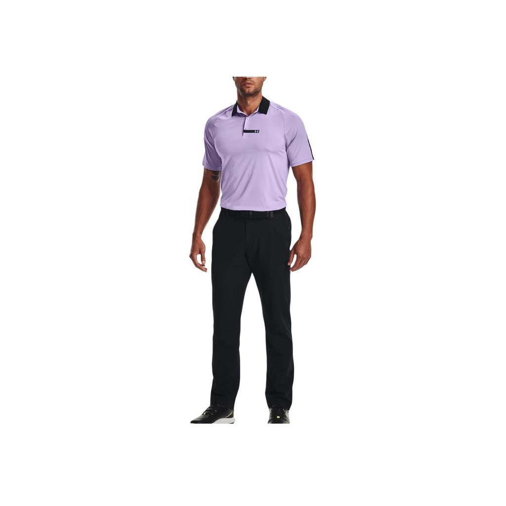 Under Armour Rush Series Bonded Golf Slim Fit Polo Shirt Men tops Light-Purple 1366253-532