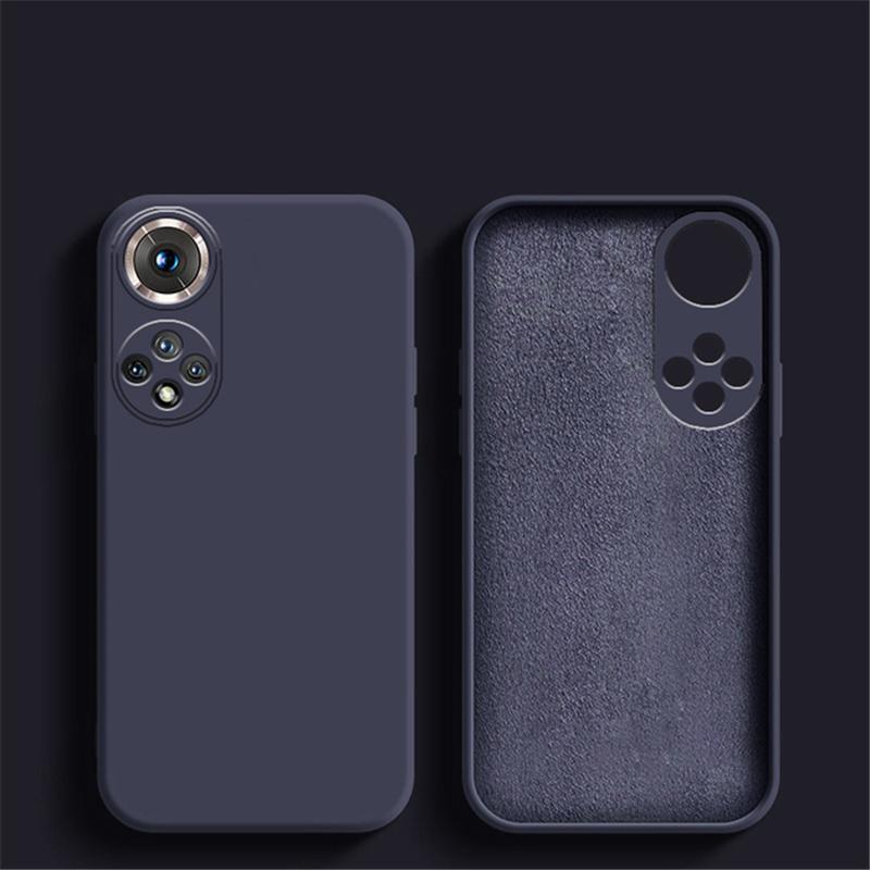 Soft Square Liquid Silicone Phone Case For Huawei Honor 80 70 60 50 Pro SE Cover