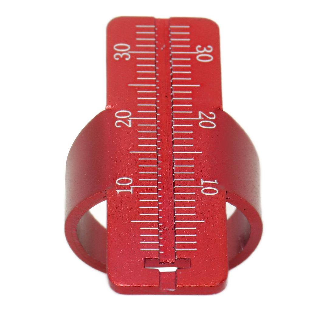 Endo Ruler Ring Aluminium Alloy Oral Gauge Endodontic Span Measure Dental InstrumentsRed