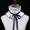 Adjustable Tie Ruffled Collar Vintage For Victorian Age Costumes and Cosplay Halloween Accessory Versatile Collar