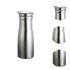 100ml Juice Jug in Stainless Steel with PP Lid Suitable for Restaurants, , and Events