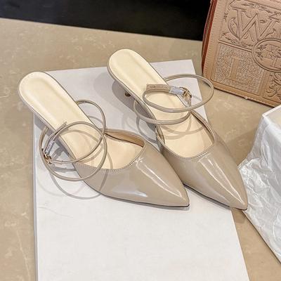 Dünne Absätze Spitzzehe Vielseitige Lässige Damen Sandalen 2025 Sommer Mode Nischendesign Schnürung/zum Pendeln Kleidsandalen Damen