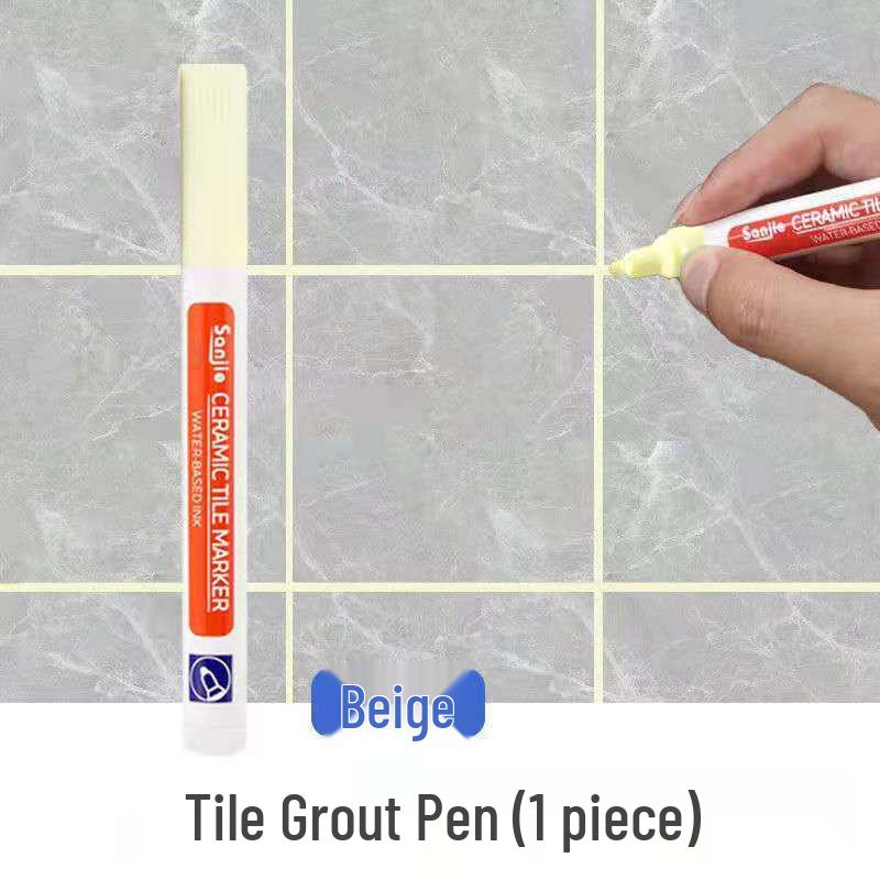 Waterproof Mildew-Proof Tile Grout Pen for Stain Removal and Repair