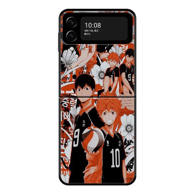 

Для Samsung Z Flip3 5g Zflip Flip Zflip3 Чохли для смартфонів Fundas Haikyuu Hinata Attacks Anime Hard Pc Samsung Z Flip3 5G