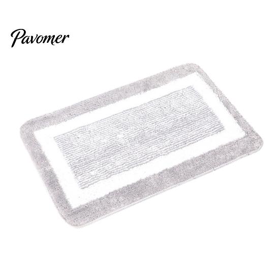 Anti Curl Bathroom Rug Anti-Slip Mat, Ultra Soft Water-Absorbent Fiber Bath Non-Slip Water Absorbent Mat Thick Cushioned Floor for Tub Home