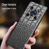 Honor Magic5 Genuine Leather Crocodile Pattern Protective Cover for Magic5Pro
