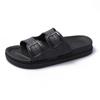 Modische Kissen-Slipper mit weicher Sohle für Damen, Doppelschnalle, dicke Plateausohle, Cloud-Slides-Sandalen, Damen-Sommer-Strand, rutschfeste Flip-Flops