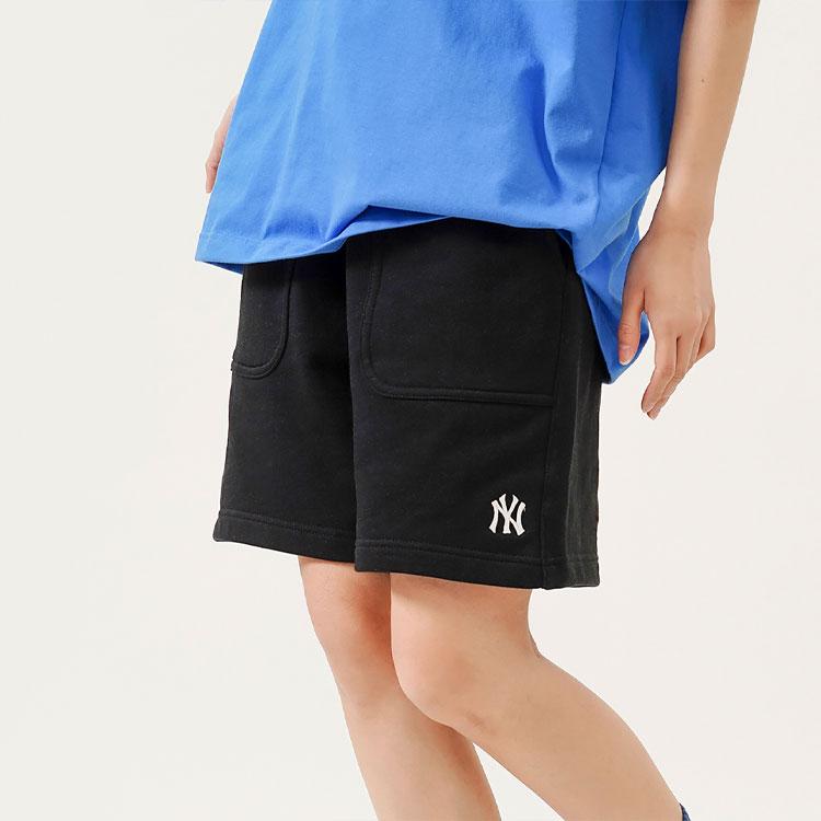 New MLB New York Yankees Casual Shorts Unisex Black 3ASPB0123-50BKS