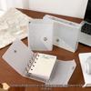 Inspired A7M5 Transparent Frosted Loose-leaf Binder with Detachable PP Shell and Single Snap Envelope Design Diary